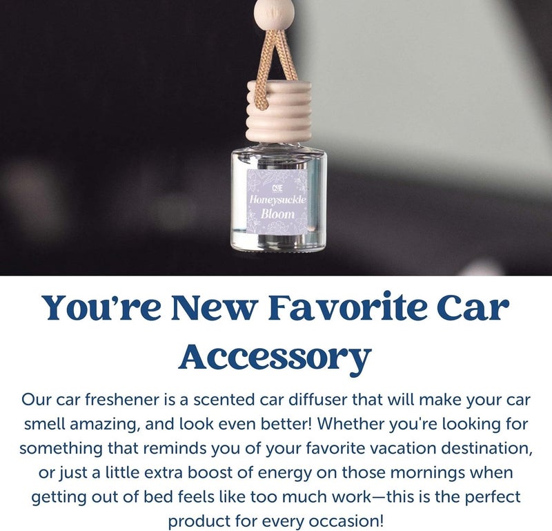 CE Craft Hanging Car Air Freshener - Fragrance Oil Diffuser with Essential Oils - Long-Lasting Aromatherapy Scents for Automobiles - 4 Pack  Designer - Image 4